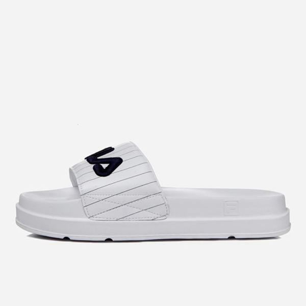 Chanclas Fila Hombre Blancas - Drifter Jacked Up Stripe - España 052467NJF